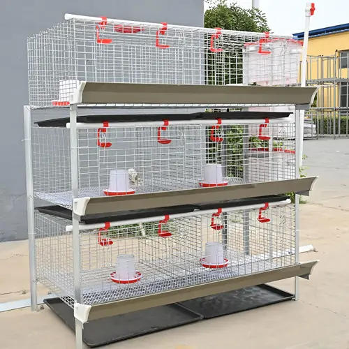 Manual H-Type Baby Chick Broiler Chicken Cage