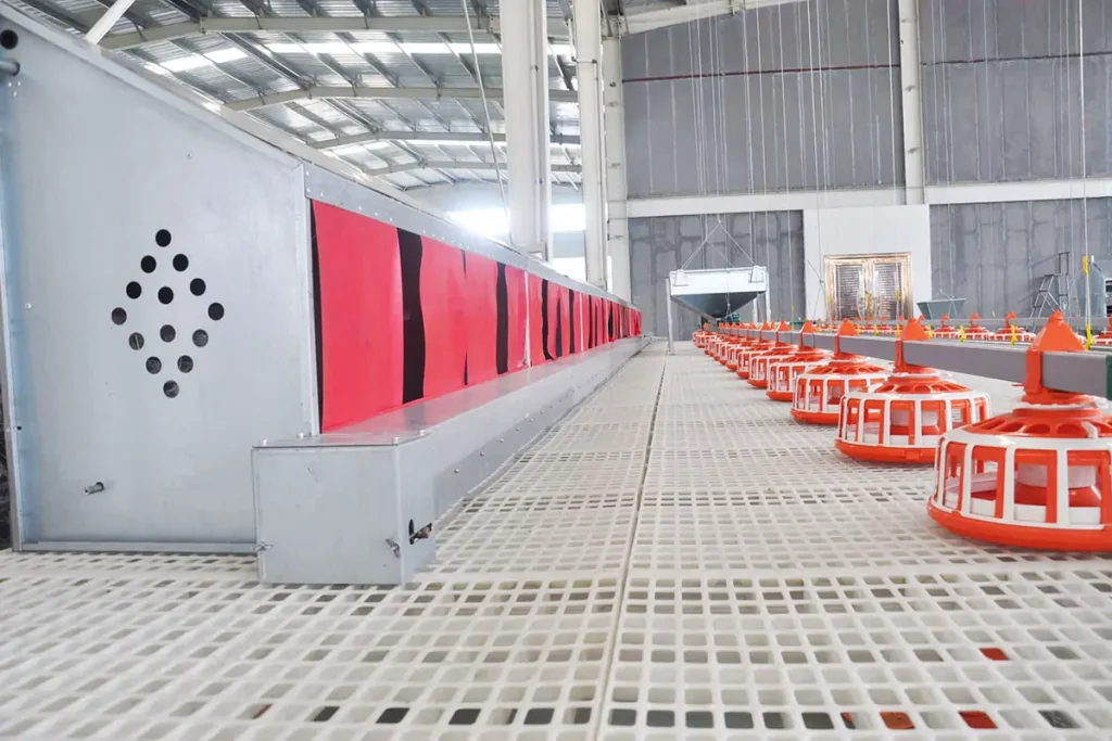 Plastic poultry flooring system