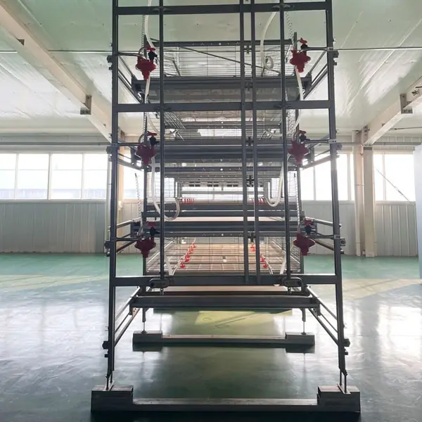 Pull-Out Slat Type Automatic Harvesting Broiler Cage 2