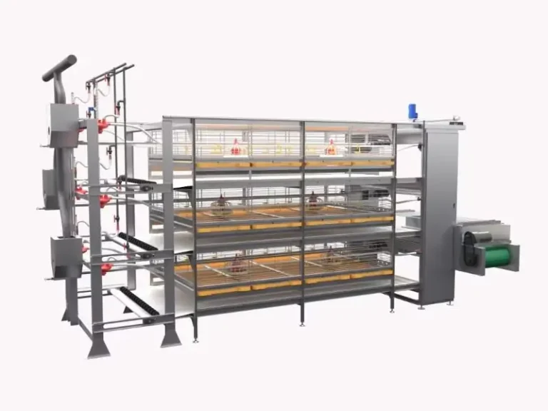 Pull-Out Slat Type Automatic Harvesting Broiler Cage